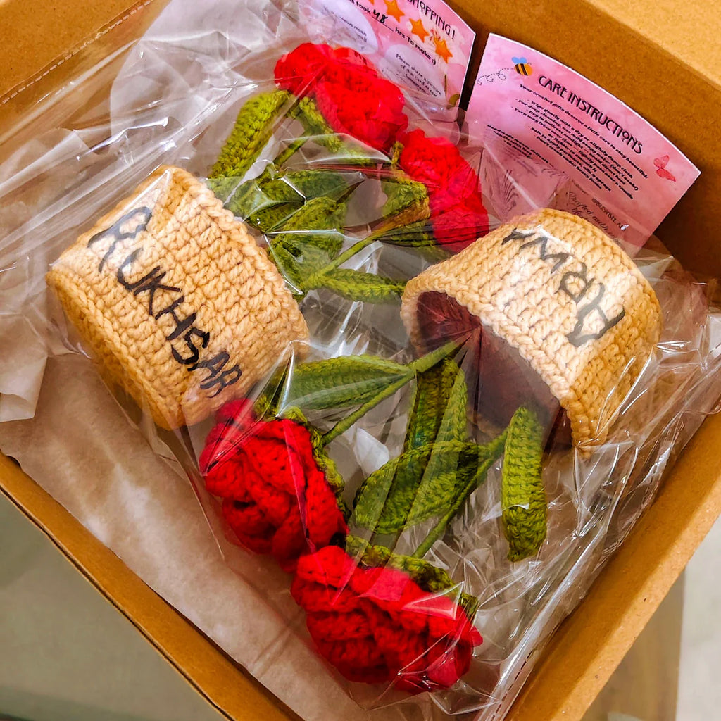 Double Rose Flower Pot